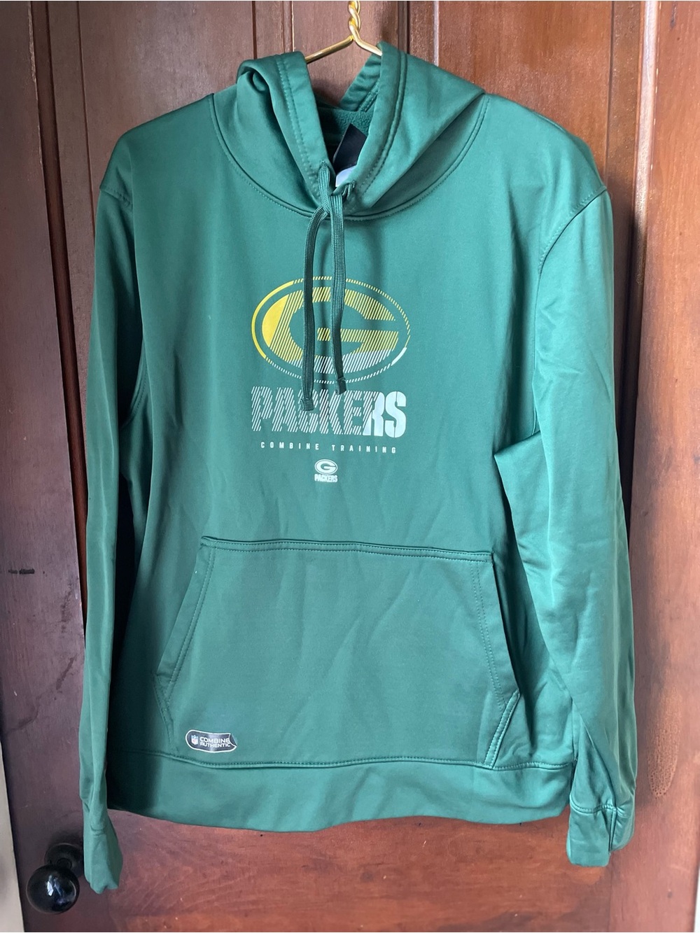 NFL Team Apparel men's large green Greenbay Packers athletic hoodie